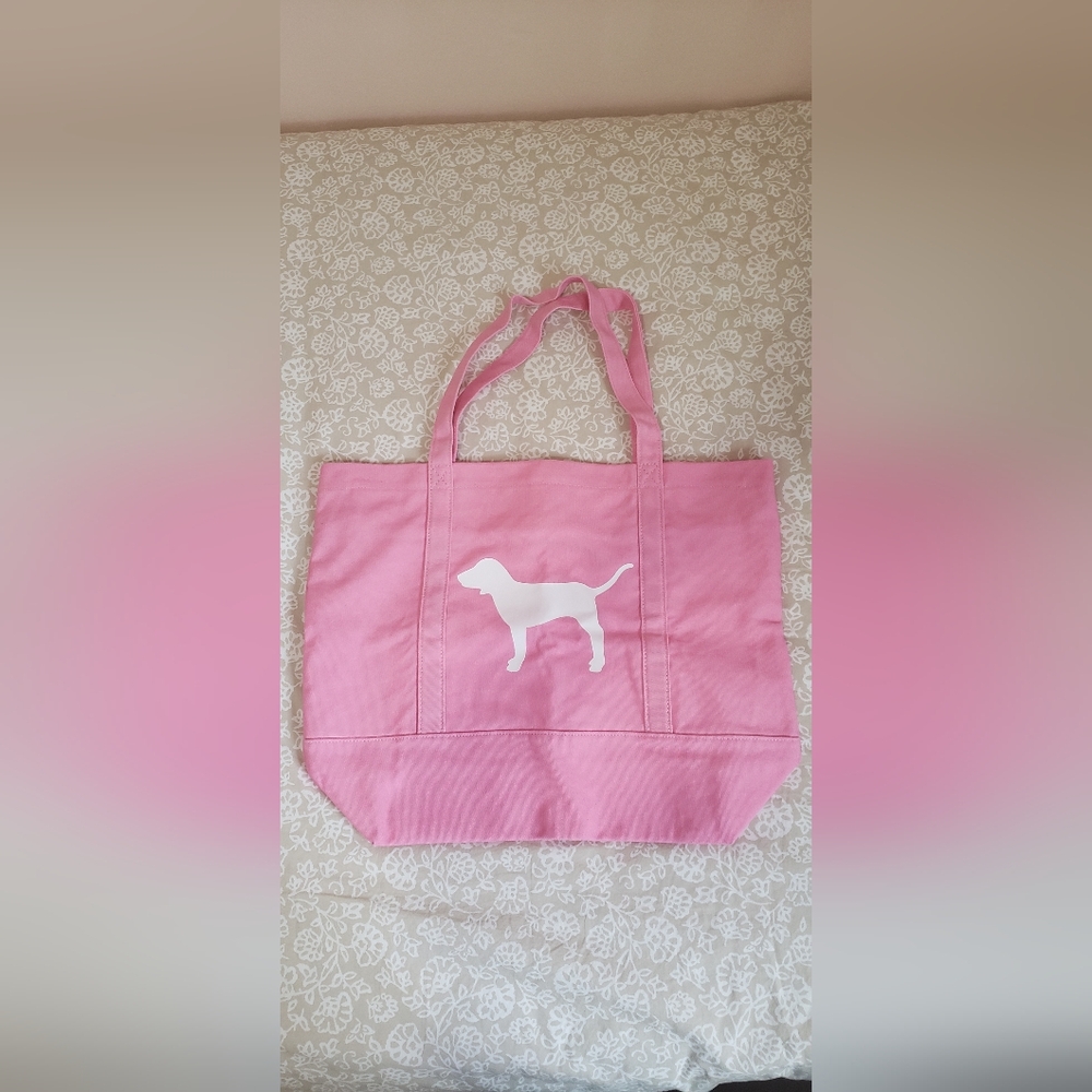 🐶 PINK Victoria's Secret Canvas Tote Bag 🐶